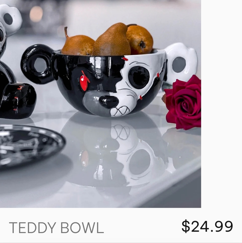 Killstar teddy bowl